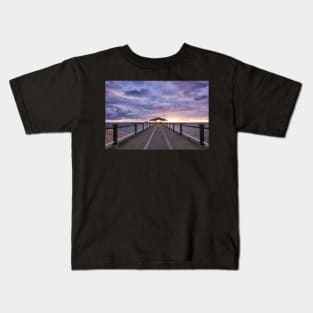 Redcliffe Jetty by Morning Kids T-Shirt